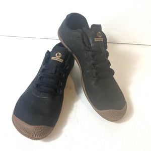 Merrell J32936 Vapor Glove 3 Barefoot Running Shoes Womens Size 10 Black Leather